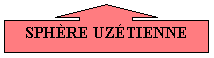 Rectangle avec flche vers le bas: SPHRE UZTIENNE